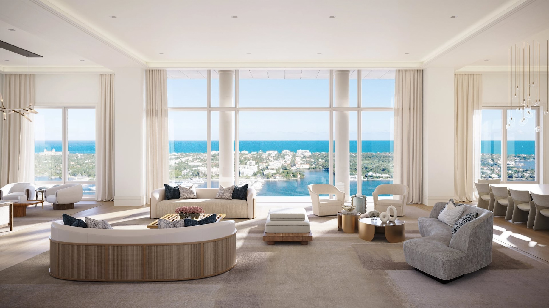 South Flagler House Condos for Sale in West Palm Beach, FL - interior rendering